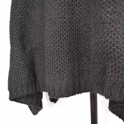 Stickad Polotröja Over Sized SVART