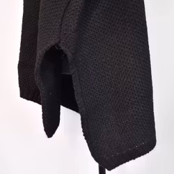 Stickad Polotröja Over Sized SVART