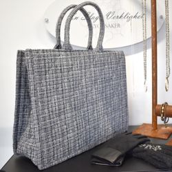 Shopper Quiltad GRÅ