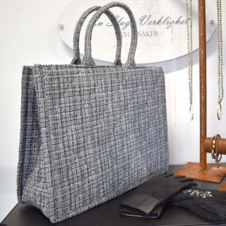 Shopper Quiltad GRÅ