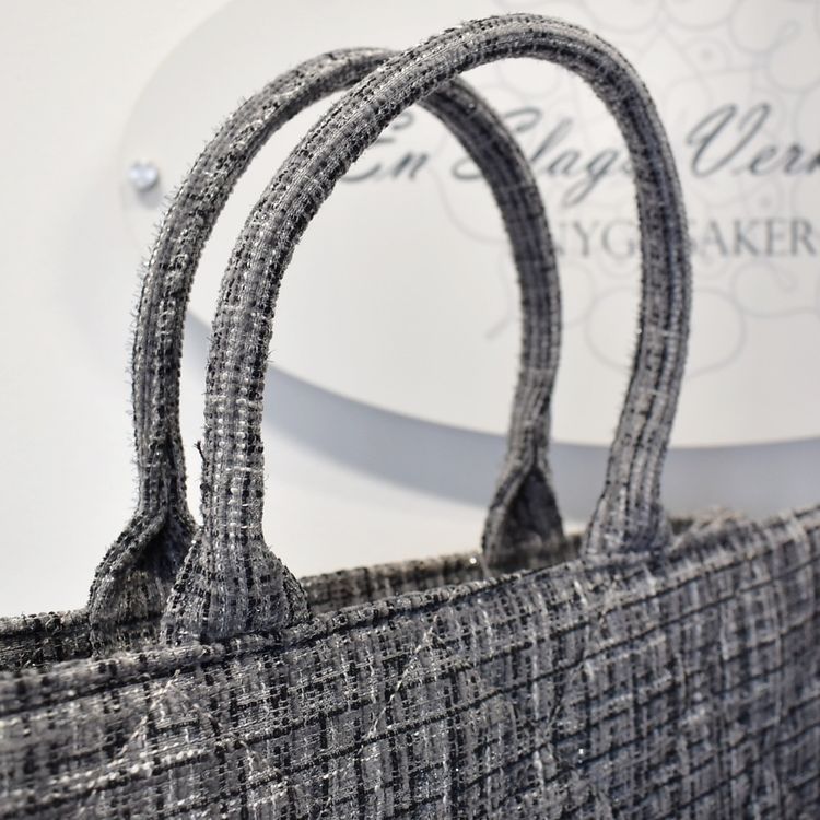 Shopper Quiltad GRÅ