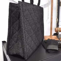 Shopper Quiltad SVART
