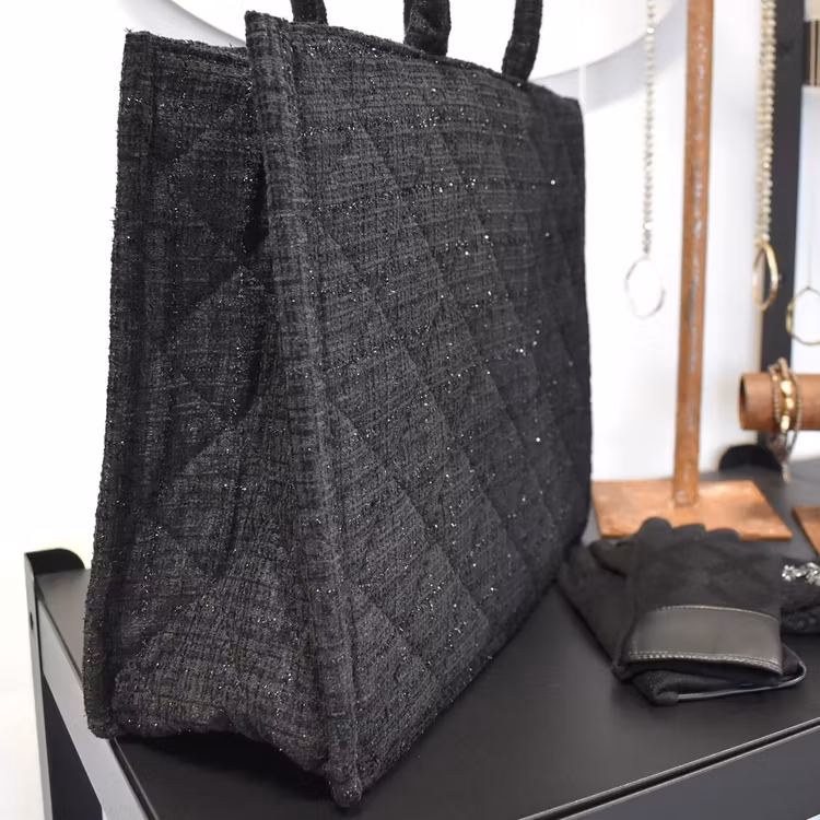 Shopper Quiltad SVART