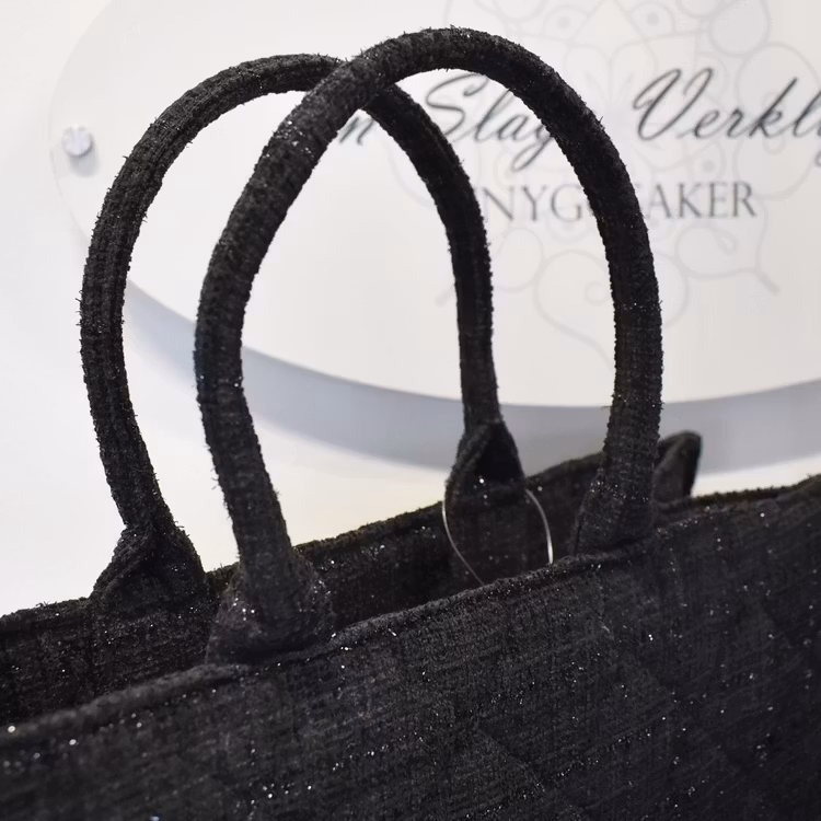 Shopper Quiltad SVART