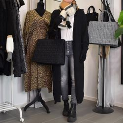 Shopper Quiltad SVART