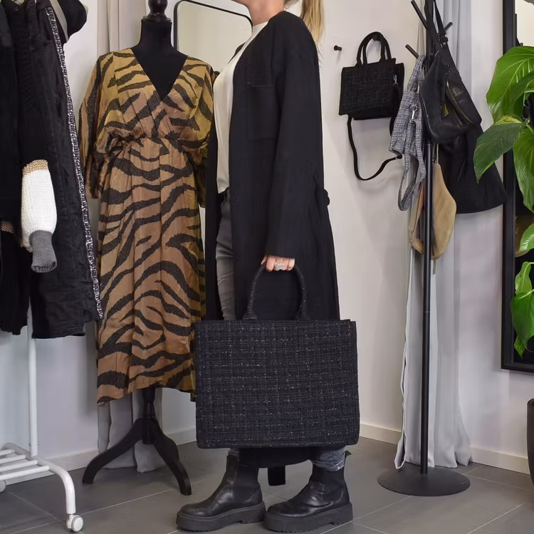 Shopper Quiltad SVART