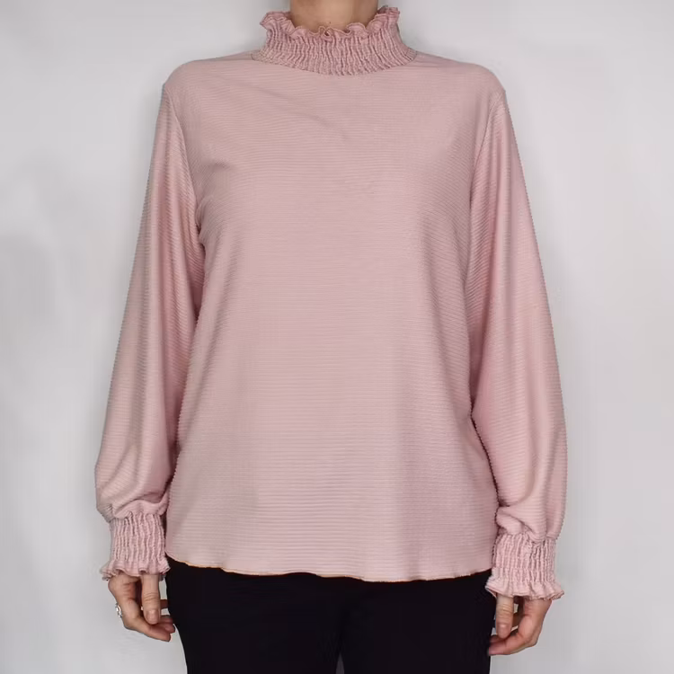 Blus Ribbad PUDERROSA