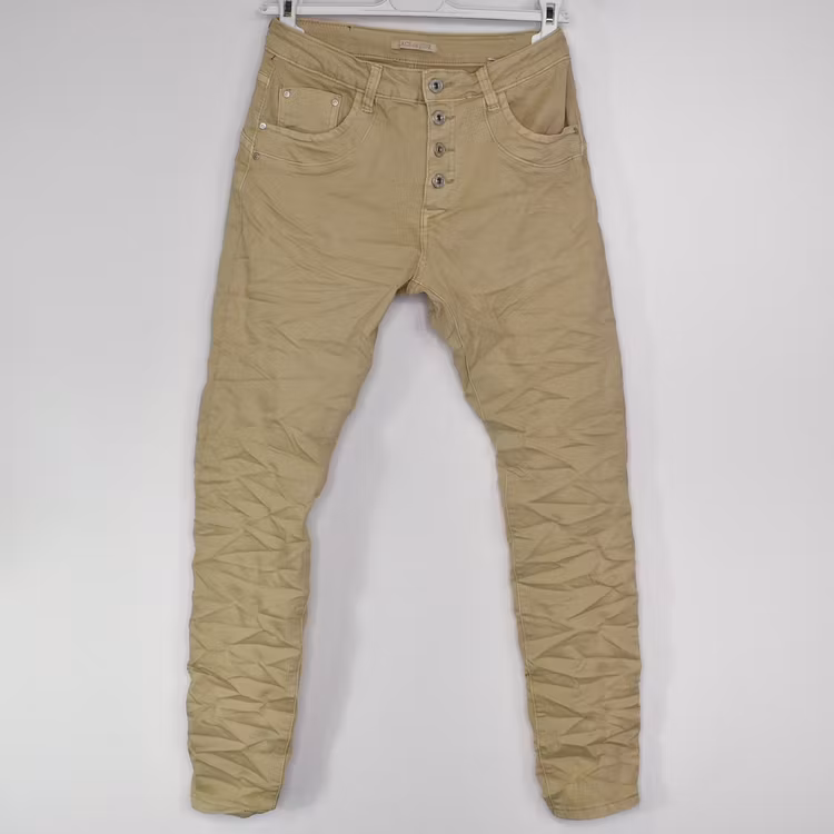 Jeans med knappar LJUS CAMEL - Place du Jour