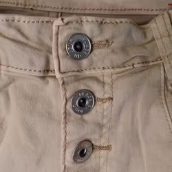 Jeans med knappar LJUS CAMEL - Place du Jour