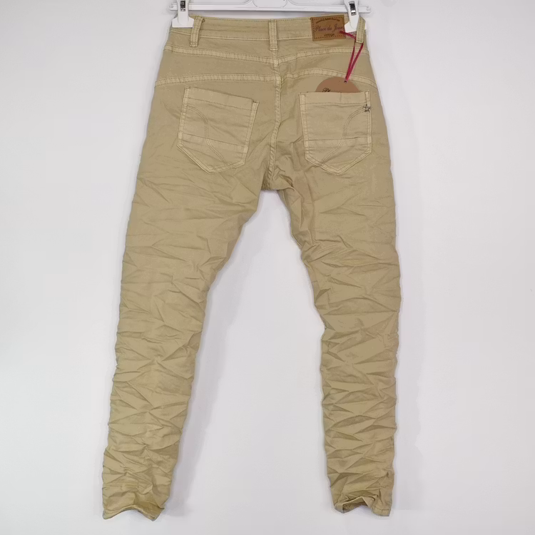 Jeans med knappar LJUS CAMEL - Place du Jour