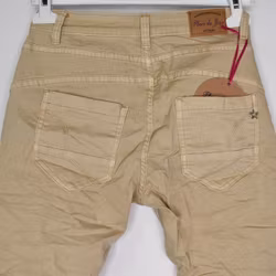 Jeans med knappar LJUS CAMEL - Place du Jour