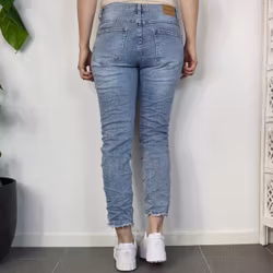 Korta Jeans med Fransar LJUS BLÅ - Place du Jour
