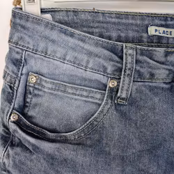 Korta Jeans med Fransar LJUS BLÅ - Place du Jour