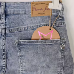 Korta Jeans med Fransar LJUS BLÅ - Place du Jour