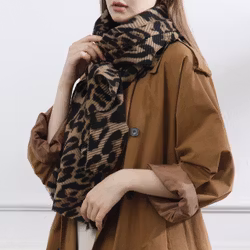 Sjal Plisserad Leo CAMEL