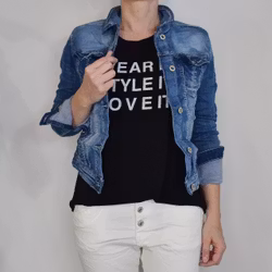 Jeansjacka med knappar DENIM - Place du Jour