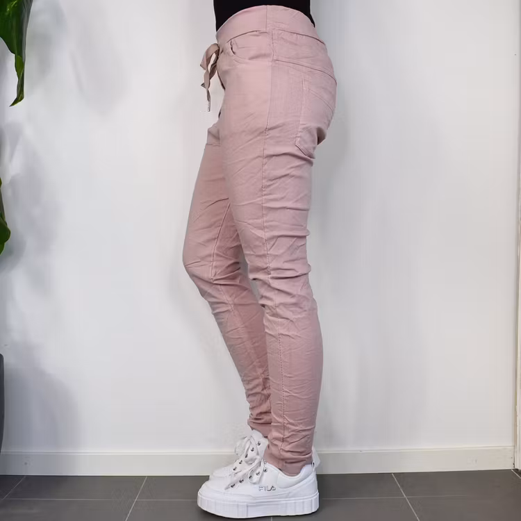 Stretchig Byxa Signe SOFT PINK - Mix By Heart