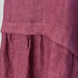 Linnetunika med volang FUSCHIA