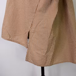 Storskjorta Randig MÖRKBEIGE - Nowomanslabel