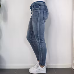 Jeans Jogger med resårmidja LJUS DENIM - Newplay