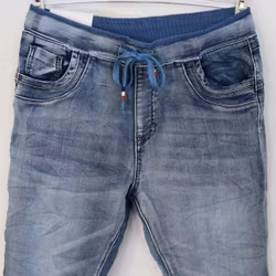 Jeans Jogger med resårmidja LJUS DENIM - Newplay