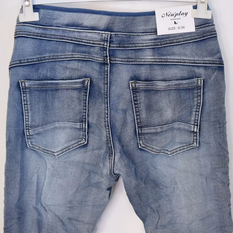 Jeans Jogger med resårmidja LJUS DENIM - Newplay
