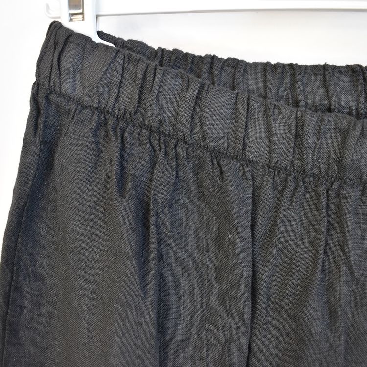 Linnekjol med volang ANTRACIT
