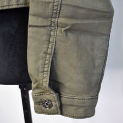 Jeansjacka med knappar MÖRK KAKI - Place du Jour
