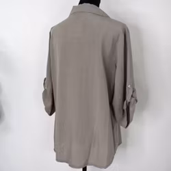 Skjorta Tone linnemix TAUPE - Mix By Heart