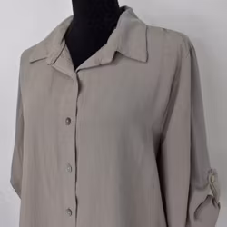 Skjorta Tone linnemix TAUPE - Mix By Heart