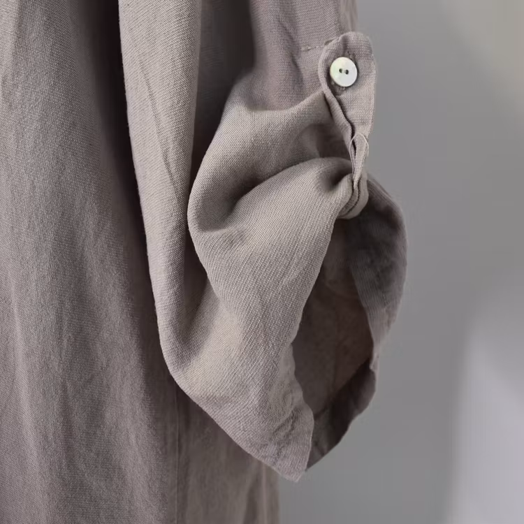 Skjorta Tone linnemix TAUPE - Mix By Heart