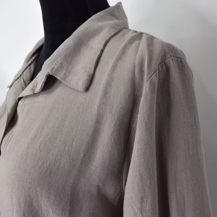 Skjorta Tone linnemix TAUPE - Mix By Heart