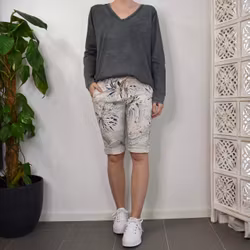 Shorts Capri Mönstrade BEIGE