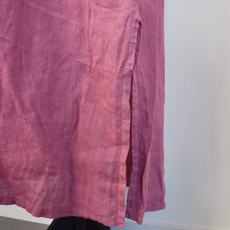 Skjortklänning med fickor FUSCHIA