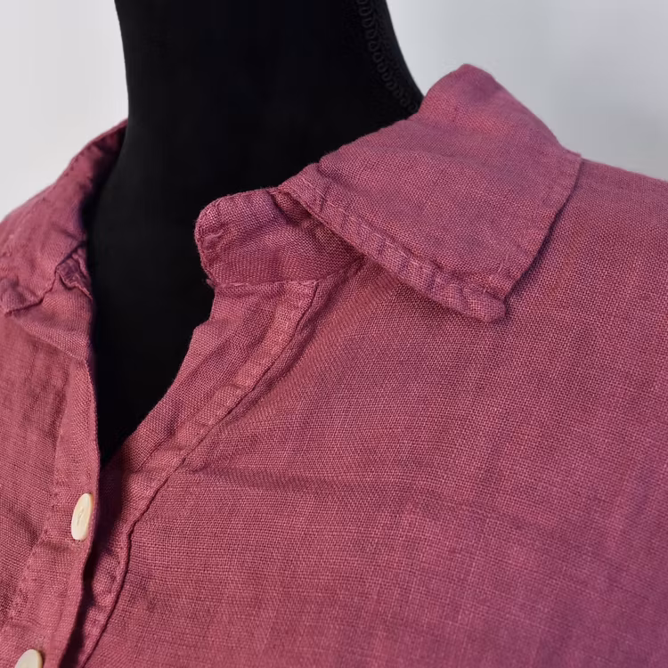 Skjortklänning med fickor FUSCHIA