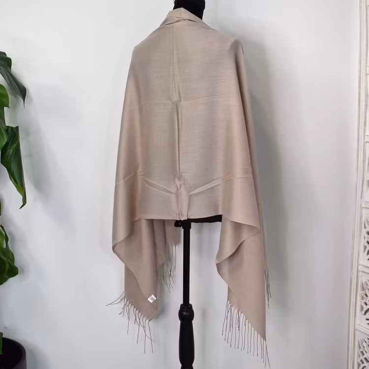 Sjal Kashmir-mix TAUPE