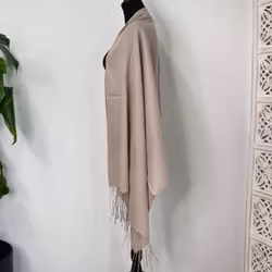 Sjal Kashmir-mix TAUPE