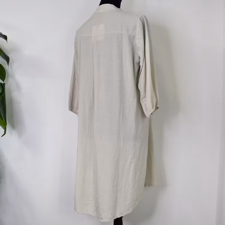 Klänning Adelia linnemix BEIGE - Mix By Heart