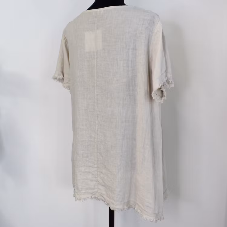 Linnetopp Vanessa Fransig BEIGE - Mix By Heart