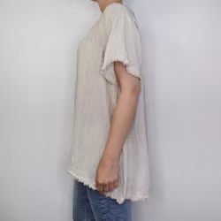 Linnetopp Vanessa Fransig BEIGE - Mix By Heart