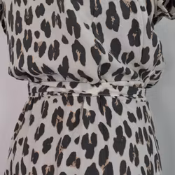 Omlottklänning Leopard CREAM- CoconutMilk by Stajl