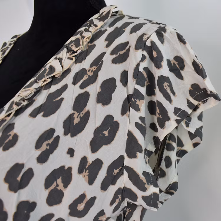 Omlottklänning Leopard CREAM- CoconutMilk by Stajl