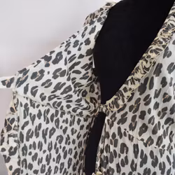 Omlottklänning Leopard CREAM- CoconutMilk by Stajl