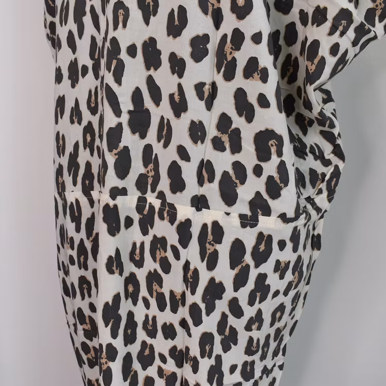 Kaftan Camelia Leopard CREAM - CoconutMilk by Stajl