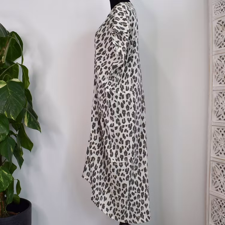 Kaftan Camelia Leopard CREAM - CoconutMilk by Stajl