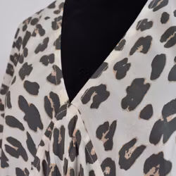 Kaftan Camelia Leopard CREAM - CoconutMilk by Stajl