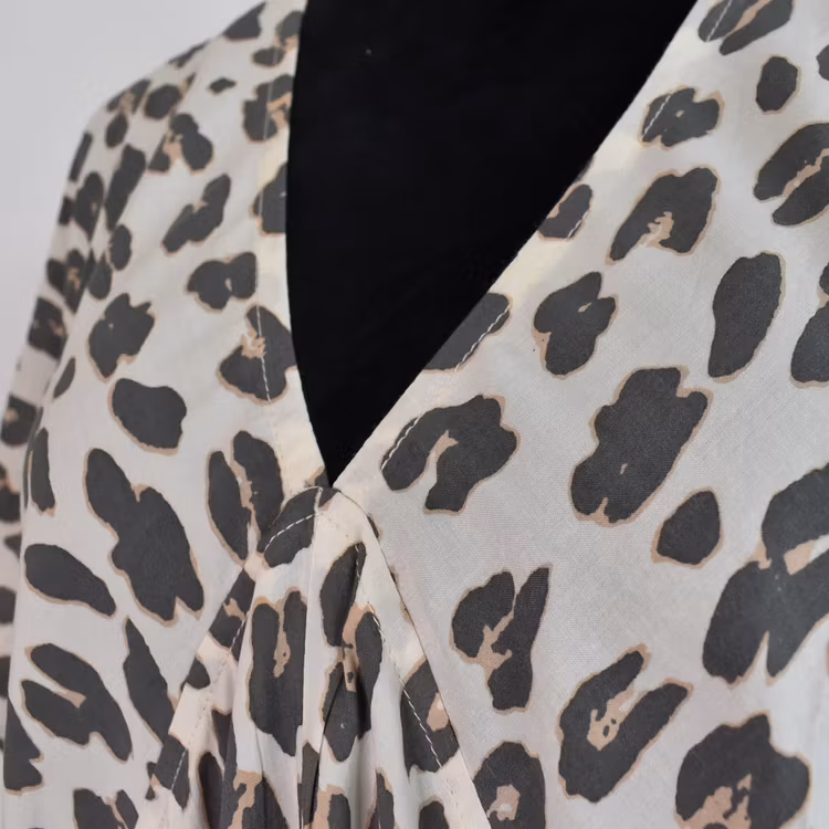 Kaftan Camelia Leopard CREAM - CoconutMilk by Stajl