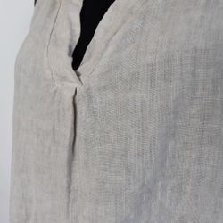 Linne/Ärmlös topp BEIGE