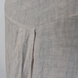 Linne/Ärmlös topp BEIGE