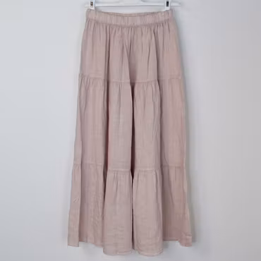 Linnekjol med volanger ROSA